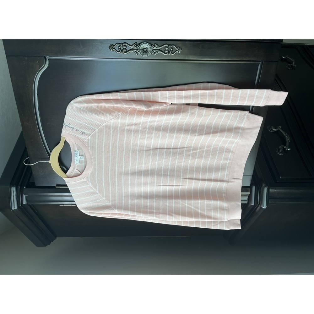 P.J. Salvage "Shine Bright" Long Sleeve Thermal top, Color Blush, Size Small